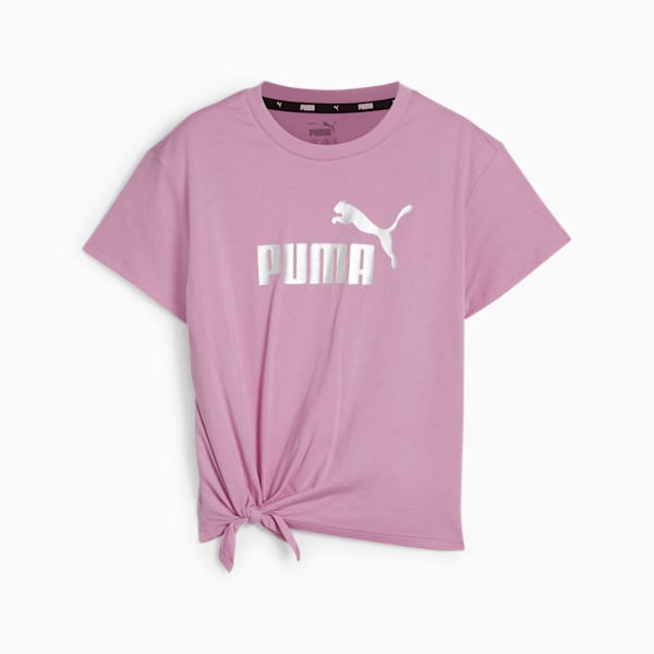 Essentials+ Logo Knotted Tee Youth, Mauved Out, large-ZAF