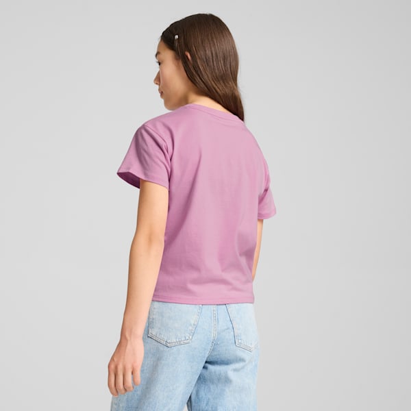 Essentials+ Logo Knotted Tee Youth, Mauved Out, large-ZAF