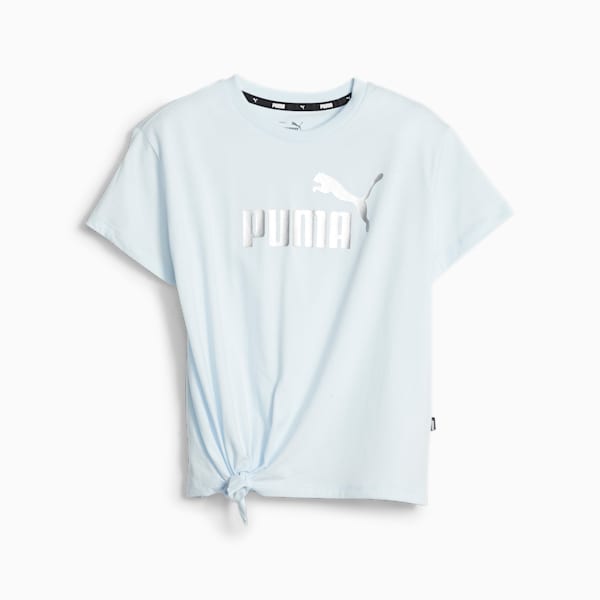 Essentials+ Logo Knotted Tee Youth, Icy Blue, large-ZAF
