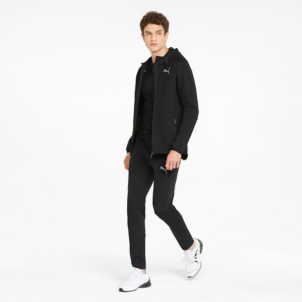Evostripe Full-Zip Men's Hoodie, Puma Black, large-ZAF