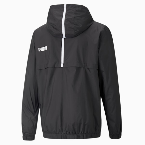 Essentials Solid Windbreaker Jacket Men, Puma Black, large-ZAF