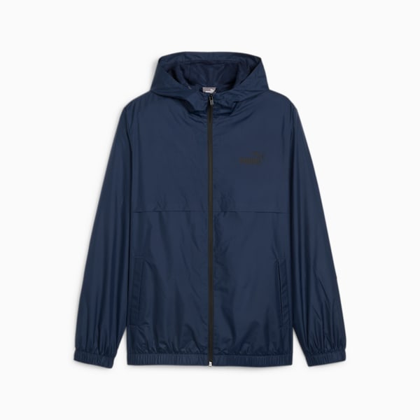 Essentials Solid Windbreaker Jacket Men, Club Navy, large-ZAF