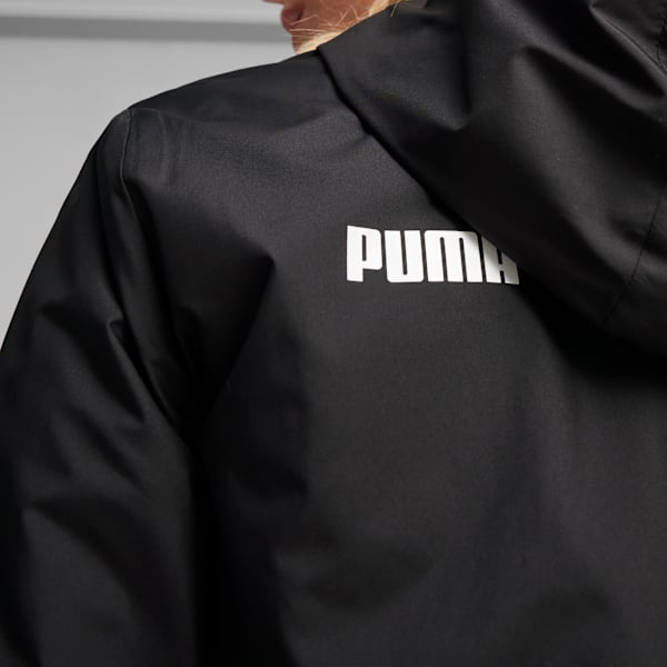 Essentials Solid Windbreaker Jacket Women, PUMA Black-All Black, large-ZAF
