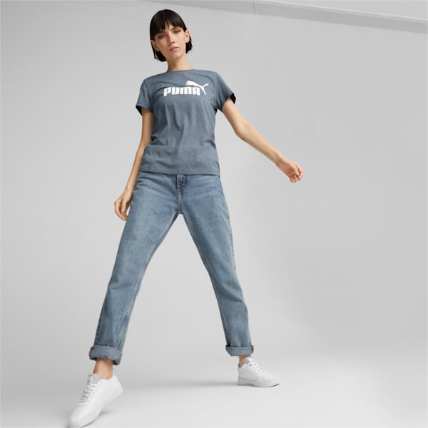 Remera Essentials Logo jaspeada para mujer, Evening Sky, large-ARG