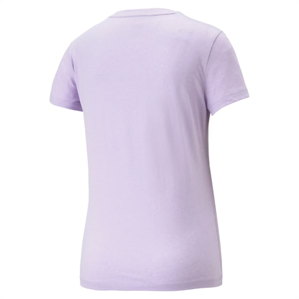 Remera Essentials Logo jaspeada para mujer, Vivid Violet, large-ARG