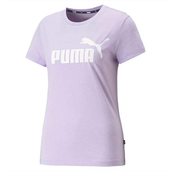 Remera Essentials Logo jaspeada para mujer, Vivid Violet, large-ARG