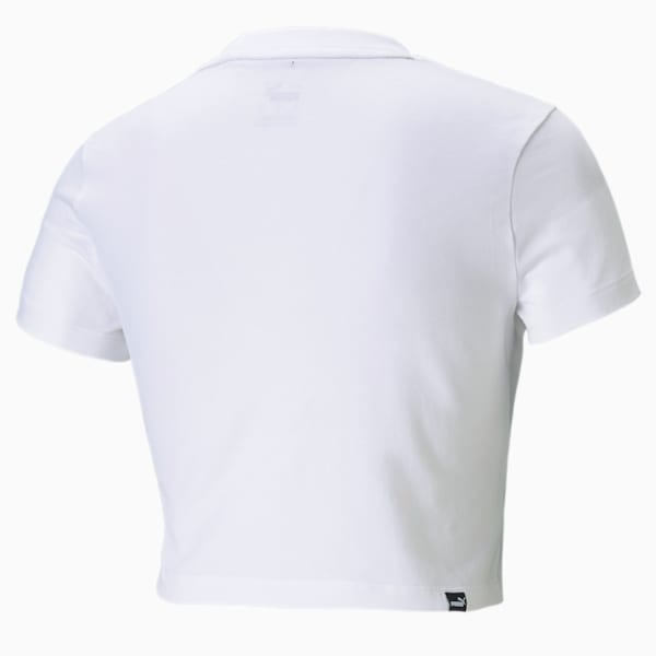 Remera ESS Slim Logo, Puma White, large-ARG