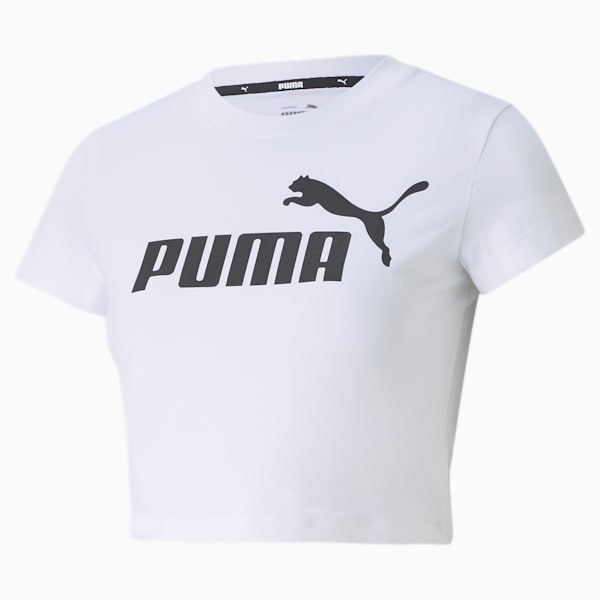 Remera ESS Slim Logo, Puma White, large-ARG
