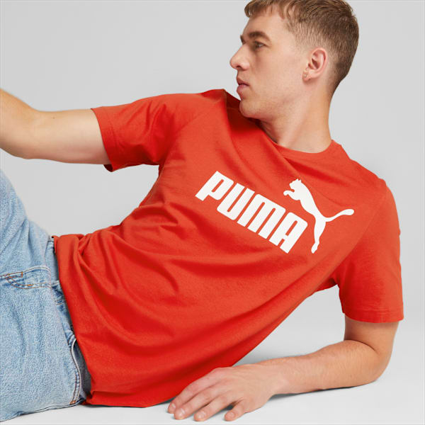 Remera Essentials Logo para hombre, Burnt Red, large-ARG
