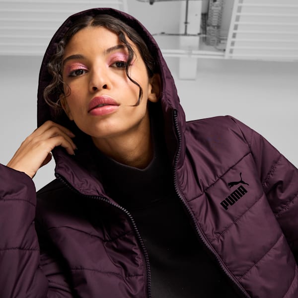 Campera Essentials acolchada para mujer, Midnight Plum, large-ARG