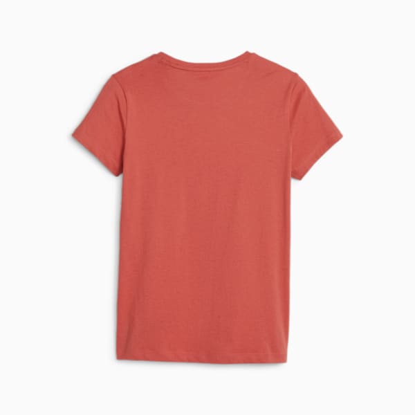 Essentials+ Metallic Logo Women's Tee, Astro Red, large-ZAF