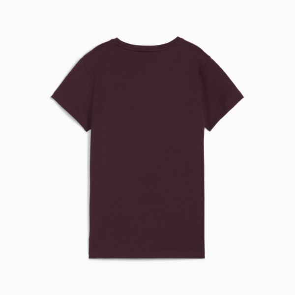 Essentials+ Metallic Logo Women's Tee, Midnight Plum, large-ZAF