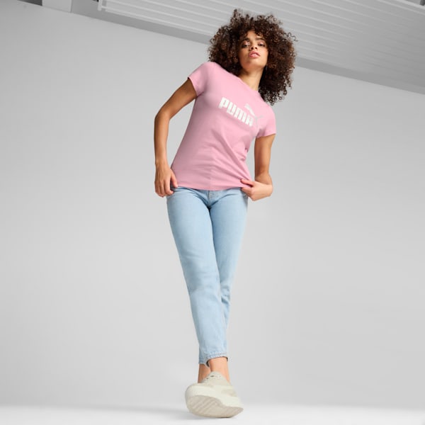 Essentials+ Metallic Logo Women's Tee, Mauved Out, large-ZAF