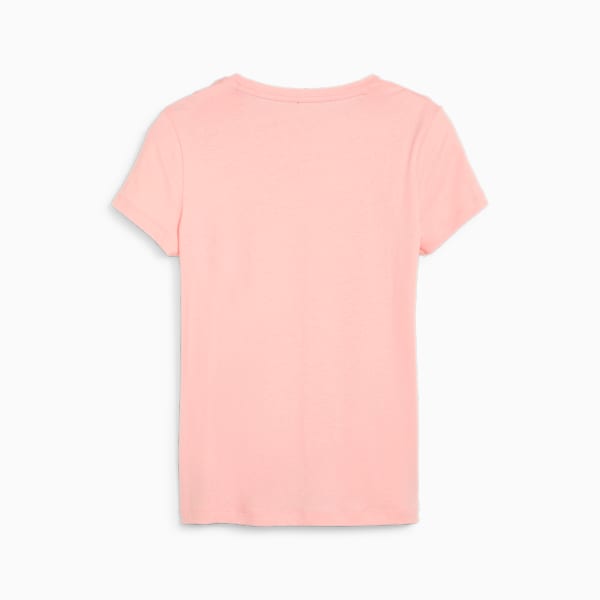 Essentials+ Metallic Logo Women's Tee, Peach Smoothie, large-ZAF