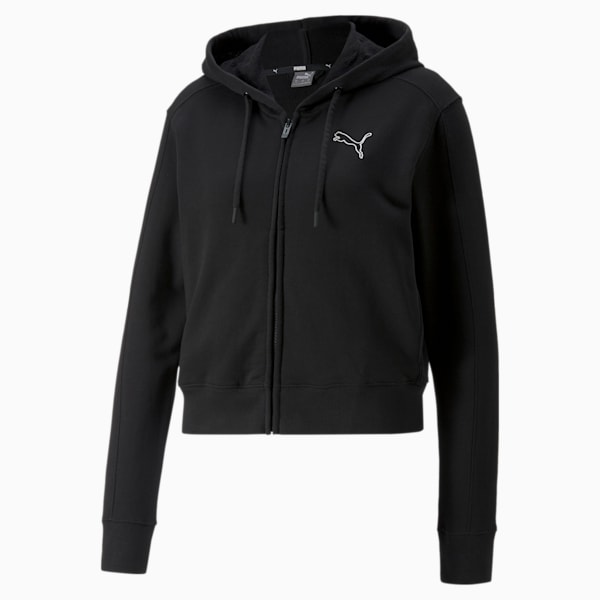 HER Full-Zip Hoodie Women, Puma Black, large-ZAF