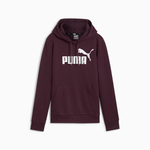 Sudadera con gorra para mujer Essentials+, Midnight Plum, large-MEX