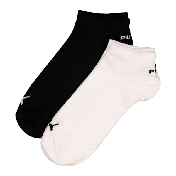 Men's Trainer Socks Two Pack, Puma White-Puma Black, large-ZAF