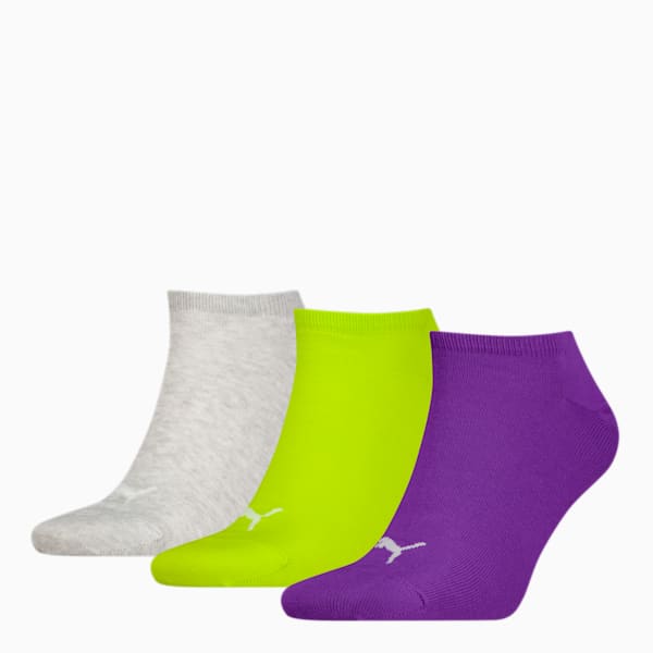 Pack de 3 Medias tobilleras lisas unisex, Multicolor, large-ARG