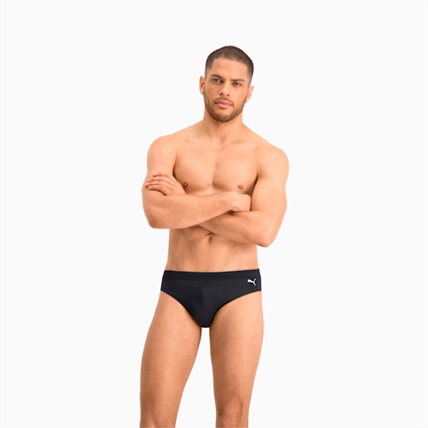 PUMA Swim Classic Men's Swimming Brief, black, large-ZAF
