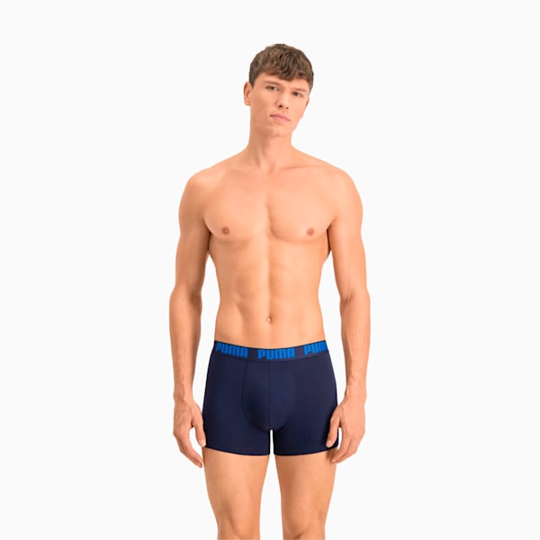 PUMA Heritage Stripe Men's Boxers 2 Pack, blue, large-MEX