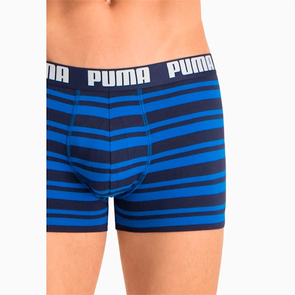PUMA Heritage Stripe Men's Boxers 2 Pack, blue, large-MEX