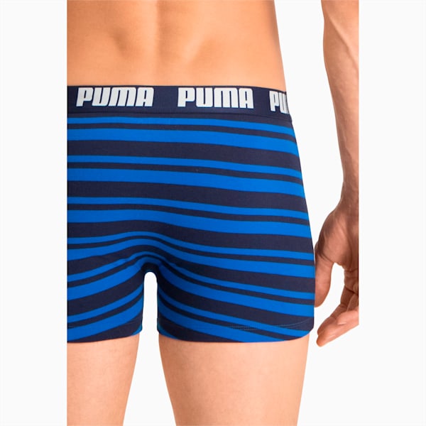 PUMA Heritage Stripe Men's Boxers 2 Pack, blue, large-MEX