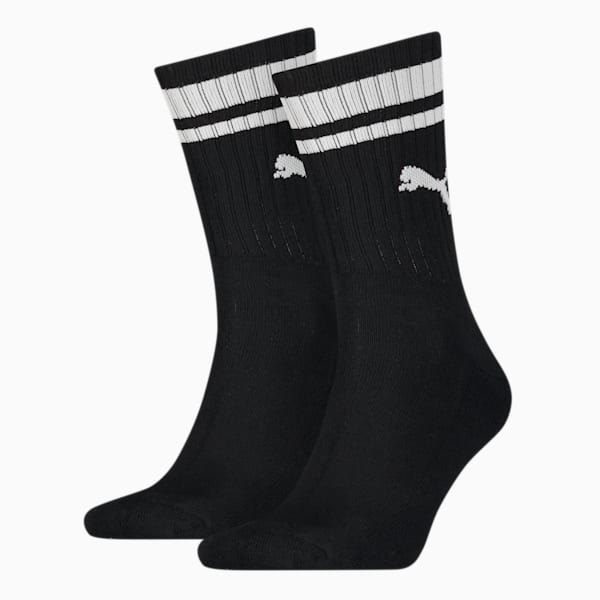 Medias unisex PUMA Crew Heritage, black, large-ARG