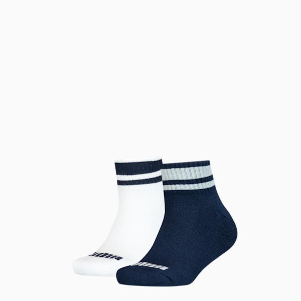 Medias tobilleras PUMA Clyde junior, pack de 2 pares, blue / white, large-ARG