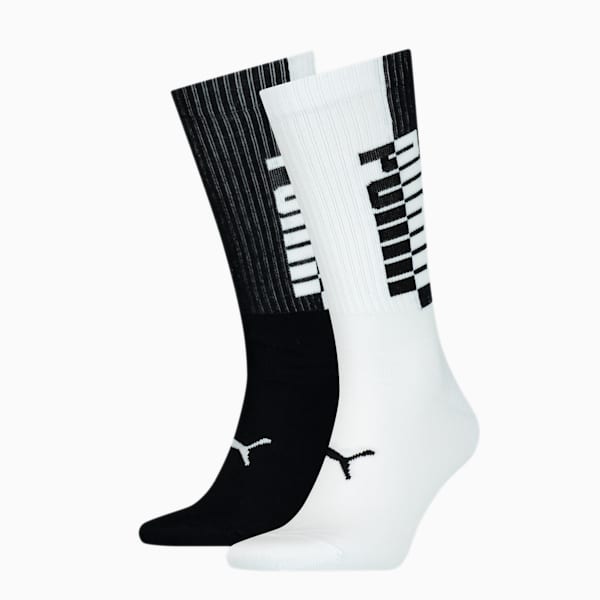 Medias PUMA para mujer, black / white, large-ARG