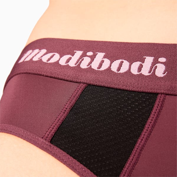 PUMA x Modibodi Active Thong (Super-Light), Grape Wine - Pink, large-ZAF