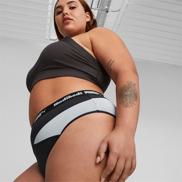 Puma X Modibodi Active Classic Brief, Black - Platinum Grey, large-ZAF