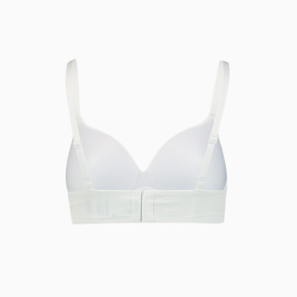 PUMA Women's Soft Padded Bra 1 Pack, white, large-MEX