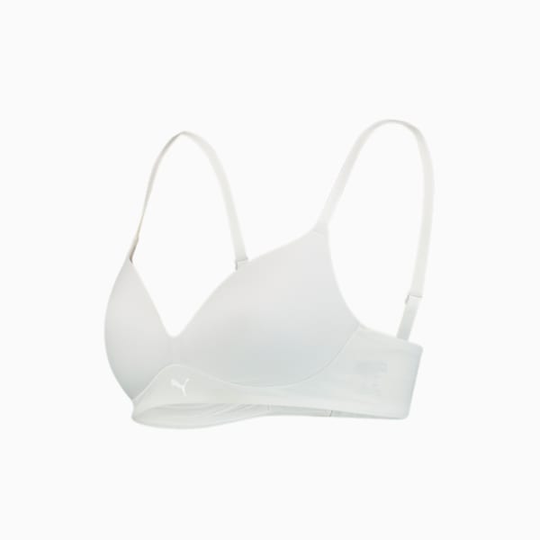 PUMA Women's Soft Padded Bra 1 Pack, white, large-MEX