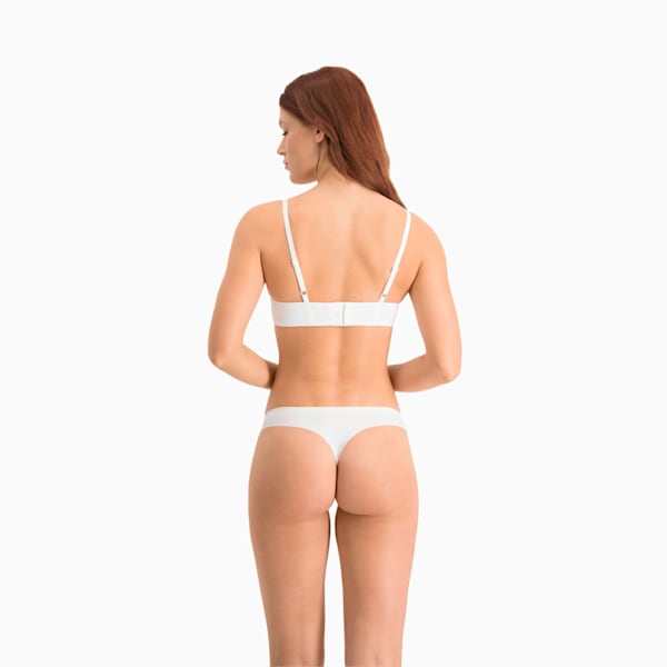 PUMA Women's Soft Padded Bra 1 Pack, white, large-MEX