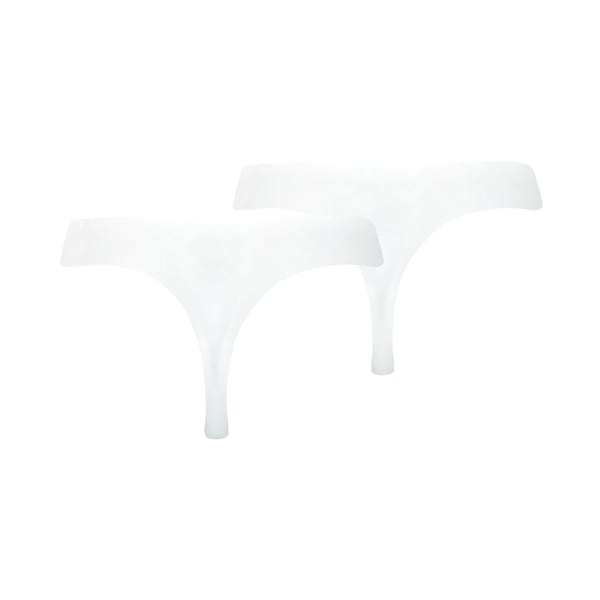 PUMA Women's Seamless String 2 Pack, white, large-MEX