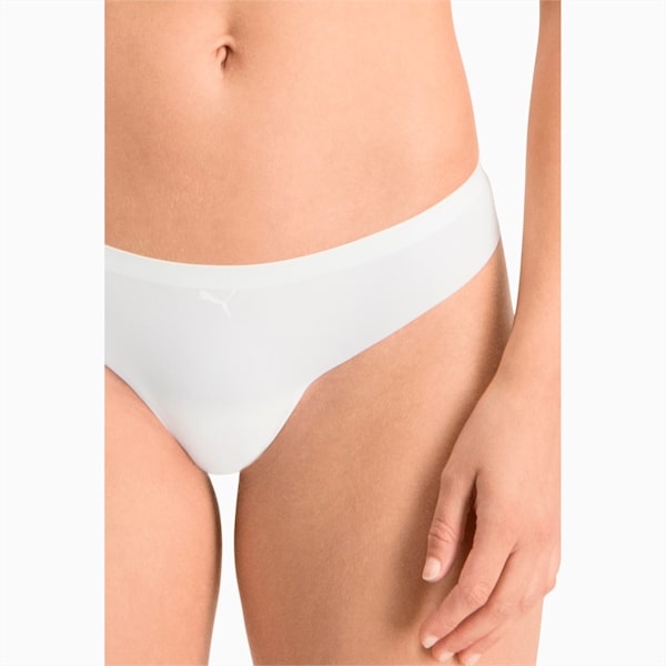 PUMA Women's Seamless String 2 Pack, white, large-MEX