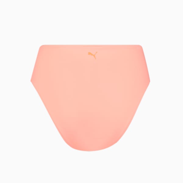 PUMA Swim High Waist Women's Bikini Bottom, peach, large-ZAF
