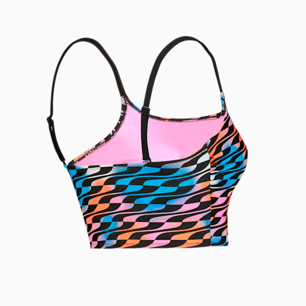 PUMA Swim Formstrip Longline Women's Top, black combo, large-ZAF