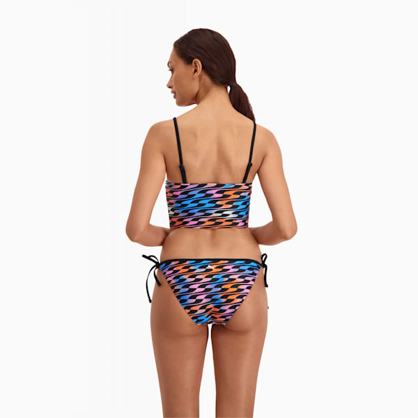 PUMA Swim Formstrip Longline Women's Top, black combo, large-MEX