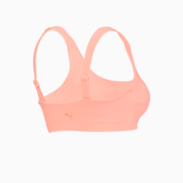 PUMA Swim Scoop Neck Women's Bikini Top, peach, large-ZAF