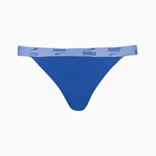 PUMA Swim Women's Tanga Bikini Bottom, purple magic, large-ZAF