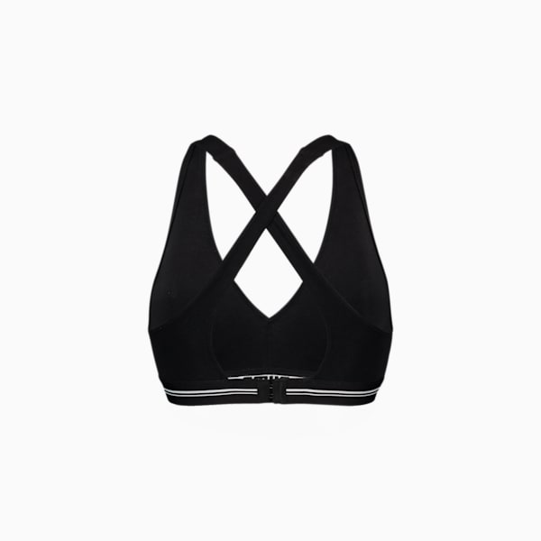 Women's Cross Back Padded Top, black, large-ZAF