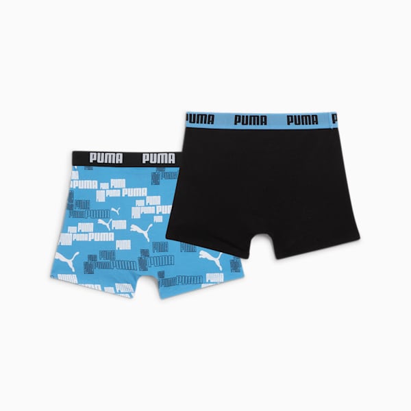 PUMA Boys' Logo Boxer 2 pack, blue combo, large-ZAF