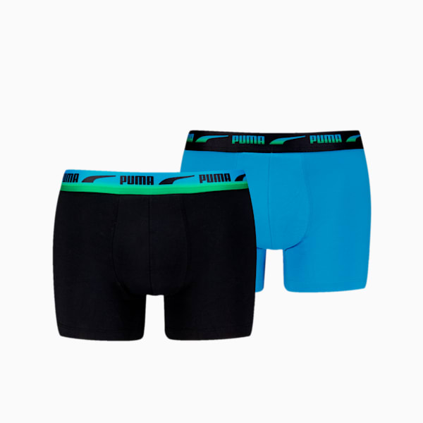 Paquete de 2 Bóxers para Hombre PUMA, black / blue, large-MEX
