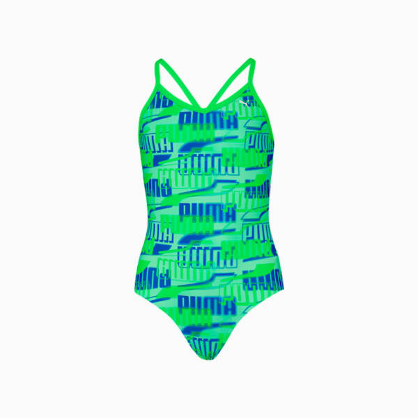 Traje de baño niña Puma Printed, green combo, large-MEX
