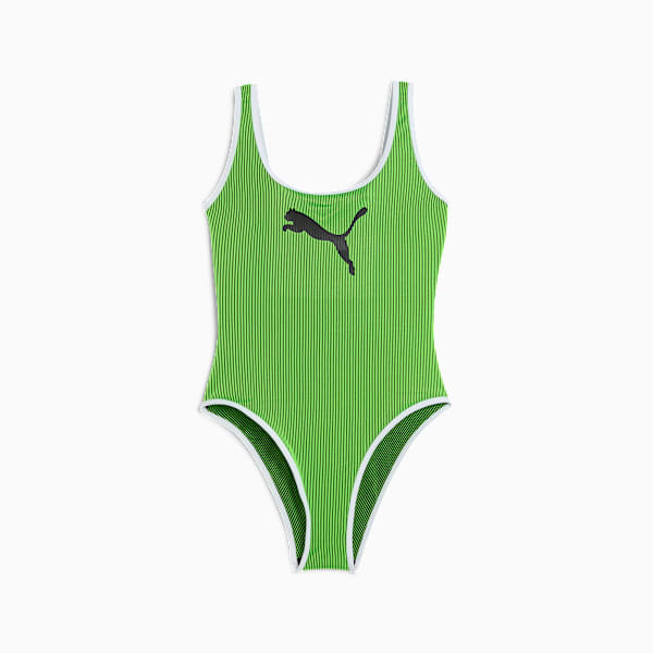Traje de baño PUMA para mujer, green combo, large-MEX