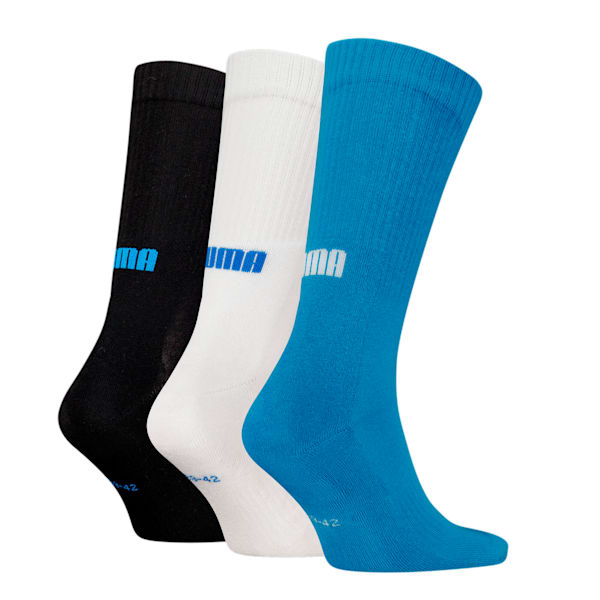 Paquete de 3 medias unisex PUMA, Aqua sea, large-ARG