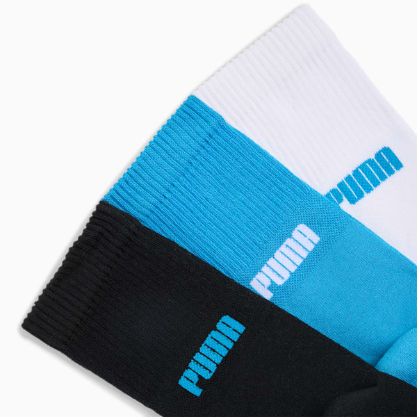 Paquete de 3 medias unisex PUMA, Aqua sea, large-ARG