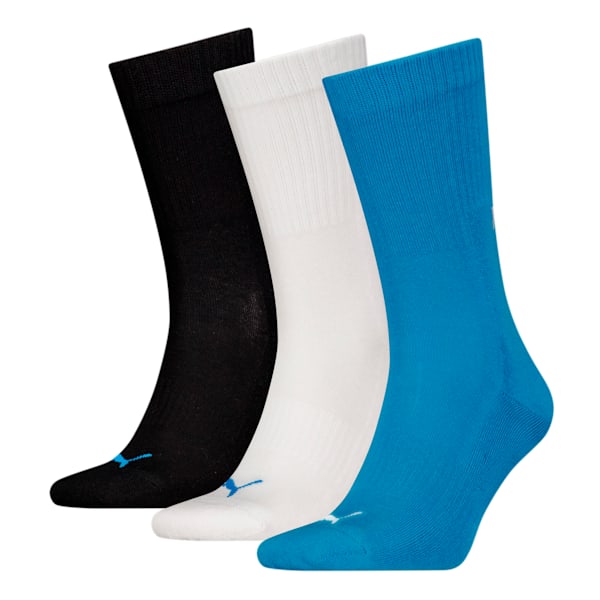 Paquete de 3 medias unisex PUMA, Aqua sea, large-ARG