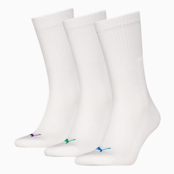 Paquete de 3 medias unisex PUMA, white combo, large-ARG